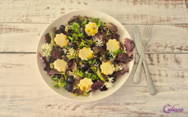 Salade met Scamorza en Druiven