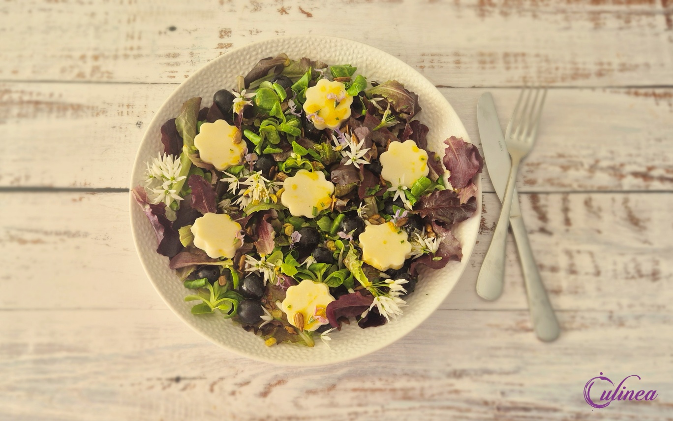 Salade met Scamorza en Druiven