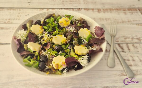  Salade met Scamorza en Druiven 