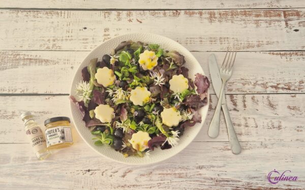 Salade met Scamorza en Druiven