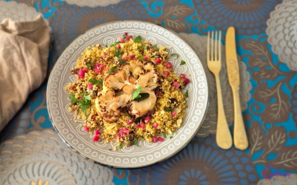 Bloemkoolsteak met Bulgur