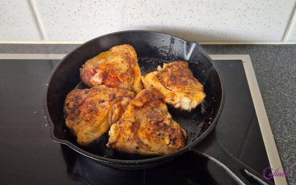 Kip met ananas uit de oven
