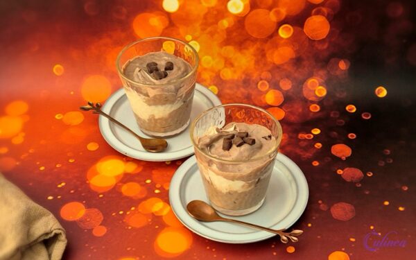 Yoghurt chocolade tahini mousse